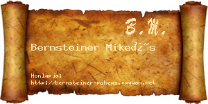 Bernsteiner Mikeás névjegykártya